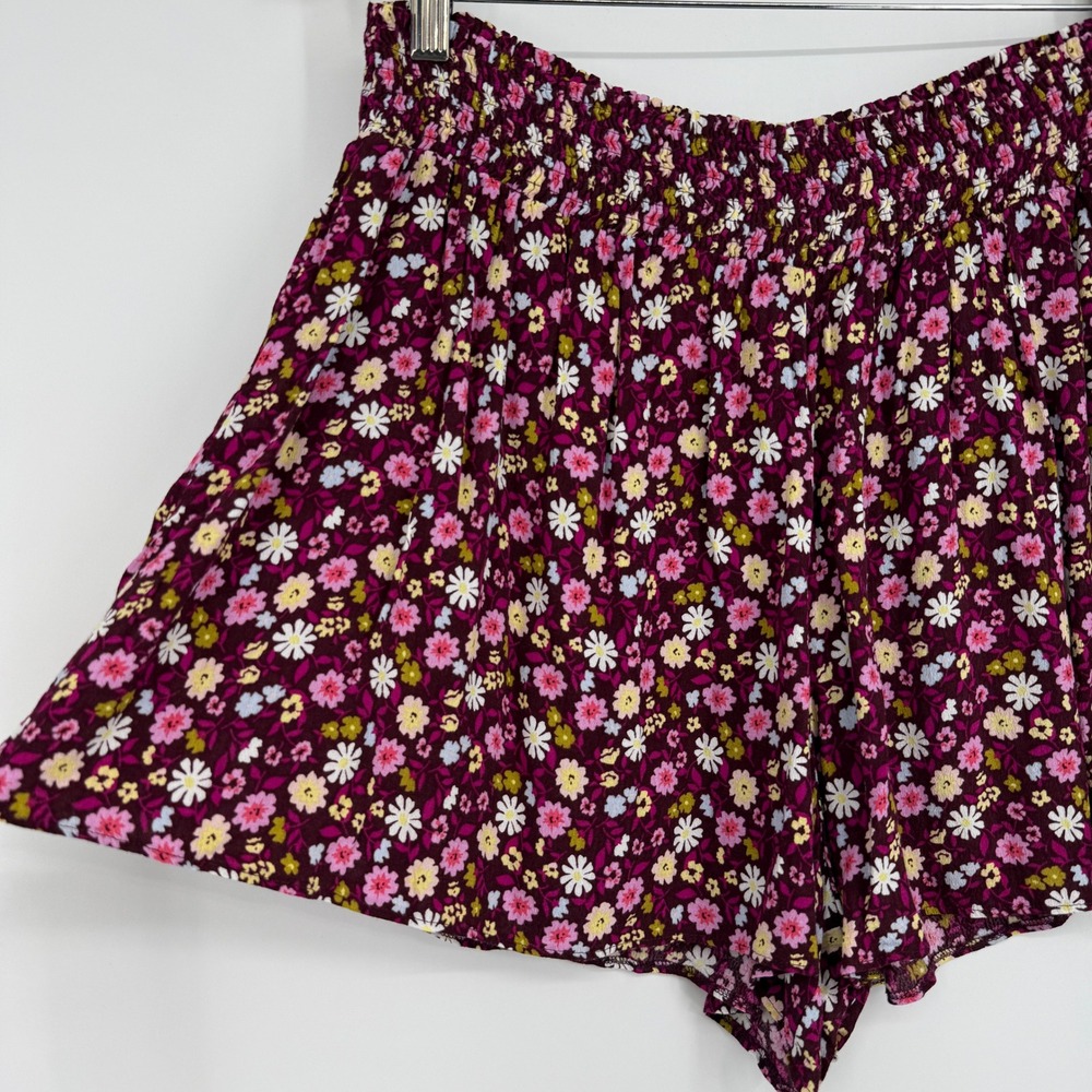Victoria's Secret Pink‎ Floral Smocked Waist Shorts Size XL - Picture 3 of 10